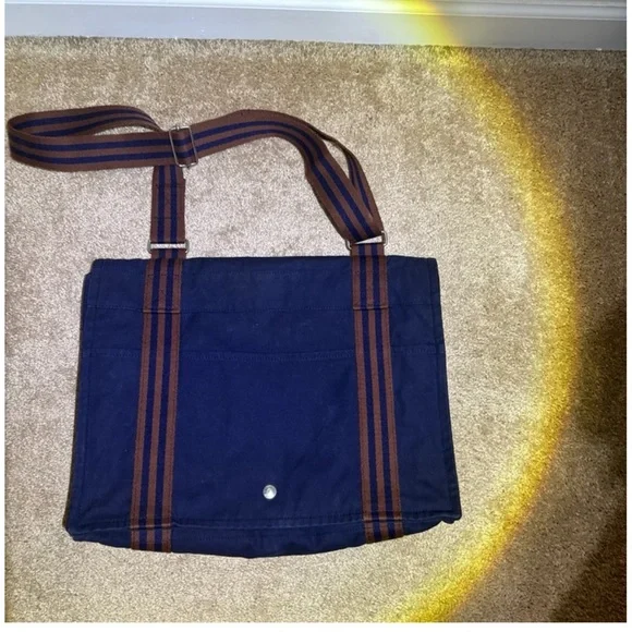 Authentic Hermes Canvas Unisex large messenger bag - Picture 1 of 7